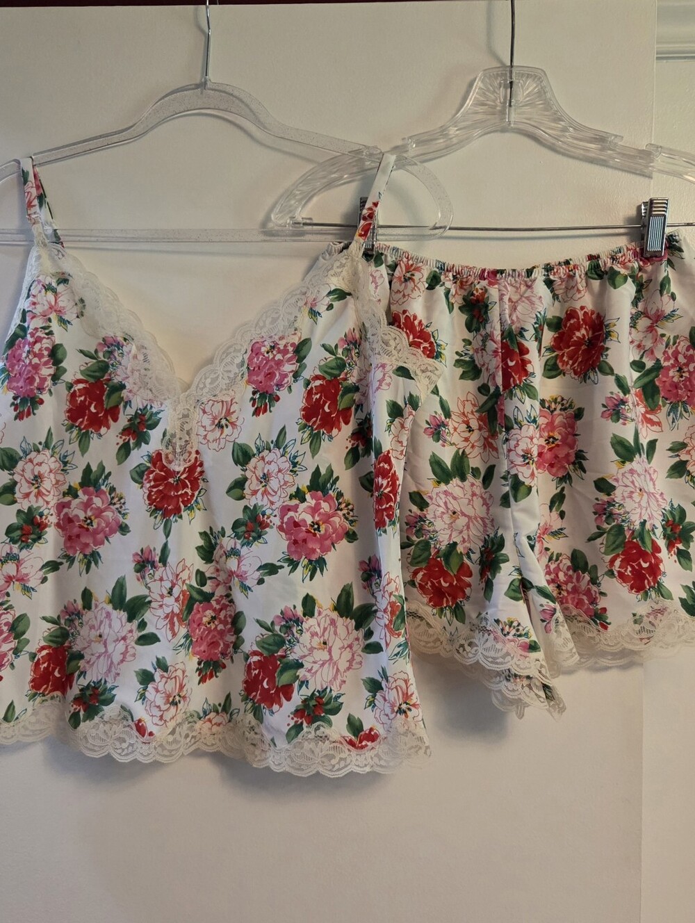 VICTORIA'S SECRET NWT  VTG Gold Label Floral Cami Short Set Medium